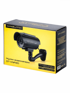 Муляж камеры видеонаблюдения с солнечной панелью со светодиодом Орбита OT-VNP20